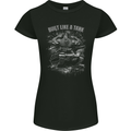 Built Like a Tank Gym Bodybuilding Training Womens Petite Cut T-Shirt Black