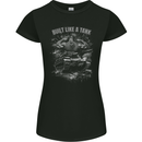Built Like a Tank Gym Bodybuilding Training Womens Petite Cut T-Shirt Black