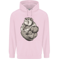 Bulldog Gym Bodybuilding Training Top Childrens Kids Hoodie Light Pink