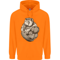 Bulldog Gym Bodybuilding Training Top Childrens Kids Hoodie Orange