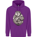 Bulldog Gym Bodybuilding Training Top Childrens Kids Hoodie Purple