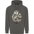 Bulldog Gym Bodybuilding Training Top Childrens Kids Hoodie Storm Grey