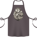 Bulldog Gym Bodybuilding Training Top Cotton Apron 100% Organic Dark Grey