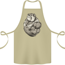 Bulldog Gym Bodybuilding Training Top Cotton Apron 100% Organic Khaki