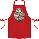 Bulldog Gym Bodybuilding Training Top Cotton Apron 100% Organic Red