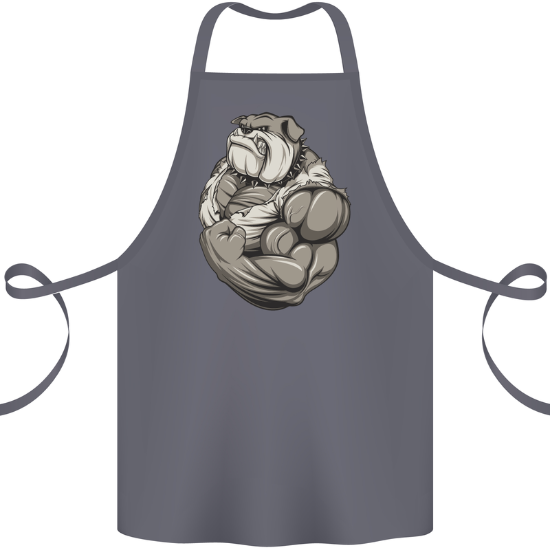 Bulldog Gym Bodybuilding Training Top Cotton Apron 100% Organic Steel