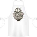 Bulldog Gym Bodybuilding Training Top Cotton Apron 100% Organic White