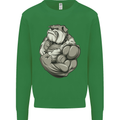 Bulldog Gym Bodybuilding Training Top Kids Sweatshirt Jumper Irish Green