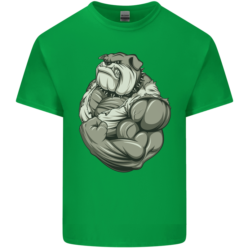 Bulldog Gym Bodybuilding Training Top Kids T-Shirt Childrens Irish Green