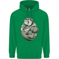 Bulldog Gym Bodybuilding Training Top Mens 80% Cotton Hoodie Irish Green