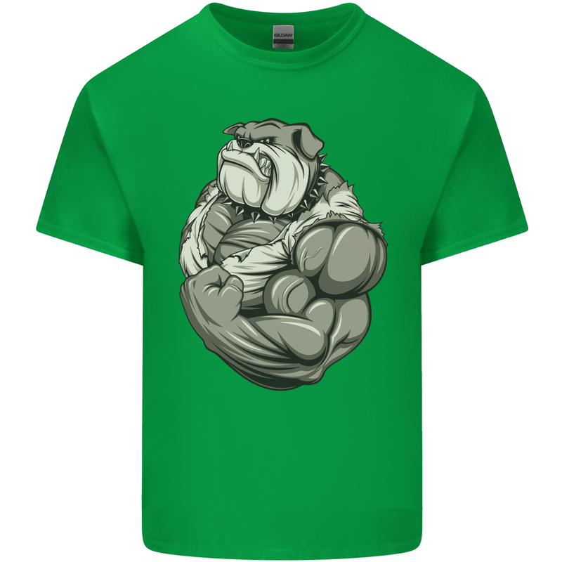 Bulldog Gym Bodybuilding Training Top Mens Cotton T-Shirt Tee Top Irish Green