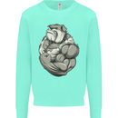 Bulldog Gym Bodybuilding Training Top Mens Sweatshirt Jumper Peppermint