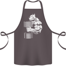 Bulldog Gym Training Top Bodybuilding Cotton Apron 100% Organic Dark Grey