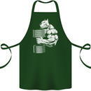 Bulldog Gym Training Top Bodybuilding Cotton Apron 100% Organic Forest Green