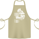 Bulldog Gym Training Top Bodybuilding Cotton Apron 100% Organic Khaki