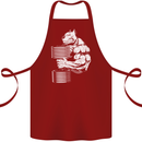 Bulldog Gym Training Top Bodybuilding Cotton Apron 100% Organic Maroon