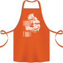 Bulldog Gym Training Top Bodybuilding Cotton Apron 100% Organic Orange