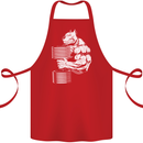 Bulldog Gym Training Top Bodybuilding Cotton Apron 100% Organic Red