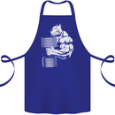 Bulldog Gym Training Top Bodybuilding Cotton Apron 100% Organic Royal Blue