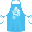 Bulldog Gym Training Top Bodybuilding Cotton Apron 100% Organic Turquoise