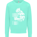 Bulldog Gym Training Top Bodybuilding Mens Sweatshirt Jumper Peppermint