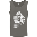 Bulldog Gym Training Top Bodybuilding Mens Vest Tank Top Charcoal
