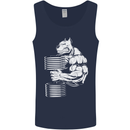 Bulldog Gym Training Top Bodybuilding Mens Vest Tank Top Navy Blue