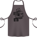 Bulldog Gym Training Top Weightlifting Cotton Apron 100% Organic Dark Grey