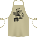 Bulldog Gym Training Top Weightlifting Cotton Apron 100% Organic Khaki
