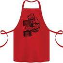 Bulldog Gym Training Top Weightlifting Cotton Apron 100% Organic Red