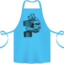 Bulldog Gym Training Top Weightlifting Cotton Apron 100% Organic Turquoise
