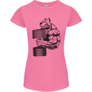 Bulldog Gym Training Top Weightlifting Womens Petite Cut T-Shirt Azalea