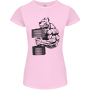 Bulldog Gym Training Top Weightlifting Womens Petite Cut T-Shirt Light Pink