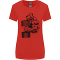 Bulldog Gym Training Top Weightlifting Womens Wider Cut T-Shirt Red