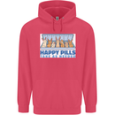 Bunny Rabbit Happy Pills Antidepressant Childrens Kids Hoodie Heliconia