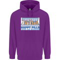 Bunny Rabbit Happy Pills Antidepressant Childrens Kids Hoodie Purple