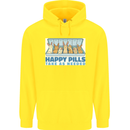 Bunny Rabbit Happy Pills Antidepressant Childrens Kids Hoodie Yellow