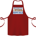 Bunny Rabbit Happy Pills Antidepressant Cotton Apron 100% Organic Maroon