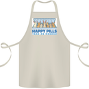 Bunny Rabbit Happy Pills Antidepressant Cotton Apron 100% Organic Natural
