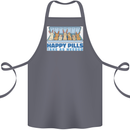 Bunny Rabbit Happy Pills Antidepressant Cotton Apron 100% Organic Steel