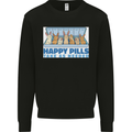Bunny Rabbit Happy Pills Antidepressant Kids Sweatshirt Jumper Black