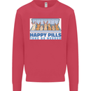 Bunny Rabbit Happy Pills Antidepressant Kids Sweatshirt Jumper Heliconia