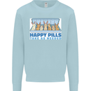 Bunny Rabbit Happy Pills Antidepressant Kids Sweatshirt Jumper Light Blue