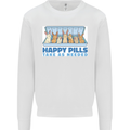 Bunny Rabbit Happy Pills Antidepressant Kids Sweatshirt Jumper White