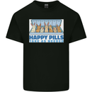 Bunny Rabbit Happy Pills Antidepressant Kids T-Shirt Childrens Black