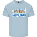 Bunny Rabbit Happy Pills Antidepressant Kids T-Shirt Childrens Light Blue