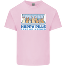 Bunny Rabbit Happy Pills Antidepressant Kids T-Shirt Childrens Light Pink