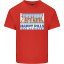 Bunny Rabbit Happy Pills Antidepressant Kids T-Shirt Childrens Red