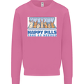 Bunny Rabbit Happy Pills Antidepressant Mens Sweatshirt Jumper Azalea