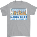 Bunny Rabbit Happy Pills Antidepressant Mens T-Shirt 100% Cotton Sports Grey